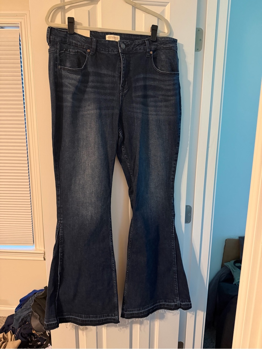 Dark Wash Flared Women's Jeans - Brand: